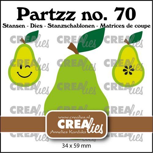 Crealies Stanzform Partzz Nr.70 Birne groß / Pear large CLPartzz70