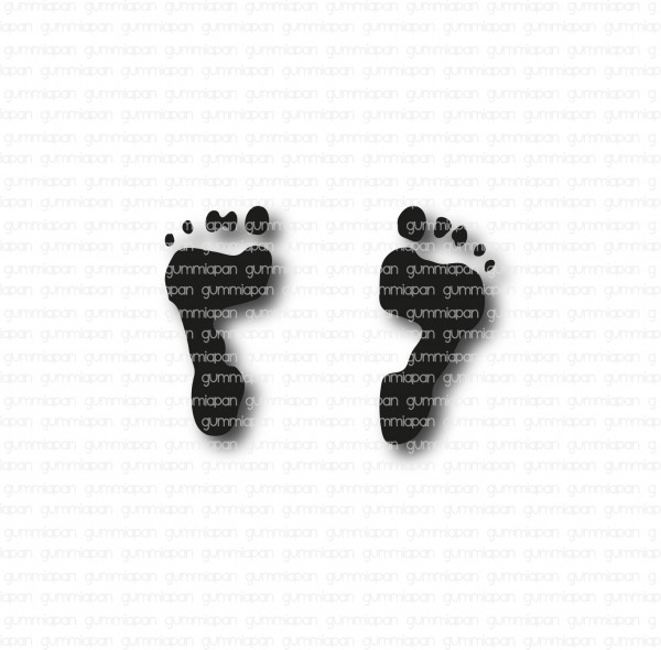Gummiapan Stanzform Fußabdrücke / Footprint D210291
