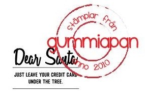 Gummiapan Stempelgummi ' Dear Santa, Please leave your credit card unter the tree ' 18090257