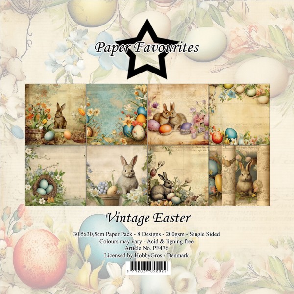 Paper Favourites Paperpad 12 " x 12 " VINTAGE EASTER PF476