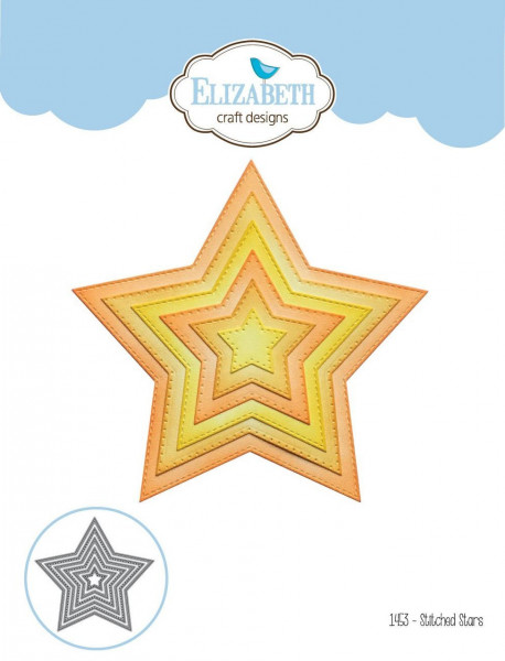 Elizabeth Craft Stanzform Sterne mit Nähnaht / Stitched Stars 1453