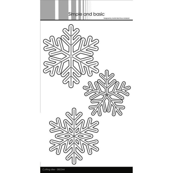 Simple and Basic Stanzform Schneeflocken XL / Snowflakes XL SBD244