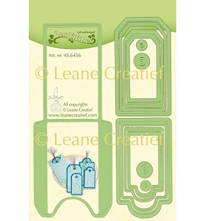 Leane Creatief Stanzformen Einsteck-Umschlag 4,5 cm x 7,8 cm & Anhänger / Pocket & Labels 45.6456