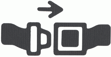 Quickutz Stanzform Sicherheitsgurt / seat belt KS-0987