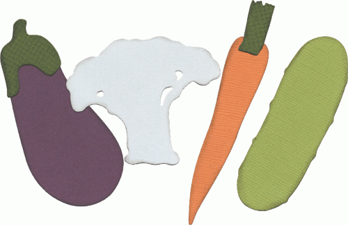 Quickutz Revolution Stanzform Gemüse / vegetables REV-0307-D