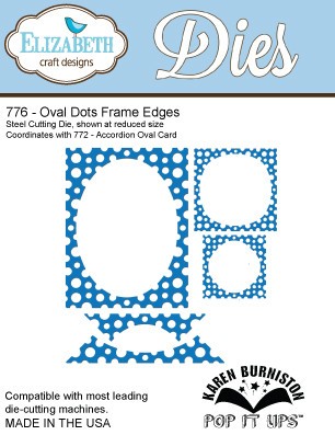 Elizabeth Craft Stanzform Oval Dots Frame Edges Pop-It-Ups 776