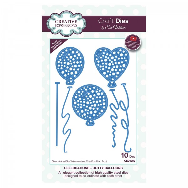 Creative Expressions Stanzform Luftballons / Dotty Ballons CED1350