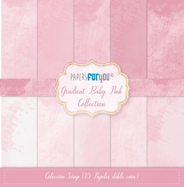 Papers For You Paperpad 30,5 cm x 32 cm GRADIENT BABY PINK Collection PFY-11421