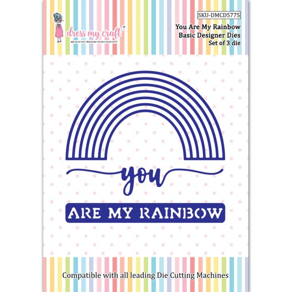 Dress My Craft Stanzform You Are My Rainbow DMCD5775