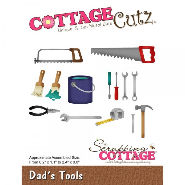 CottageCutz Stanzform Werkzeuge / Dad' s Tools CC-471