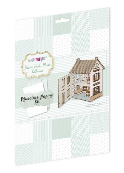 Papers For You A4 Paperpad Básicos Verde Menta Miniature Papers Kit PFY-11783
