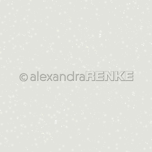 Alexandra Renke Designpapier ' Dunkelgrauer Sternenschneehimmel ' 10.2824