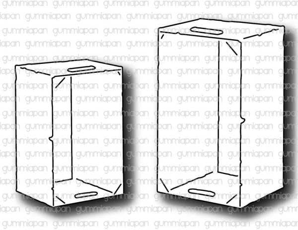 Gummiapan Stanzform Kisten / Lådor D220729