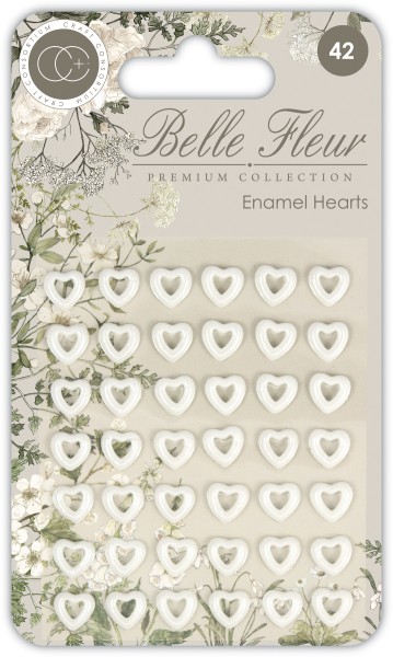 Craft Consortium Belle Fleur Enamel Hearts CCADOT020