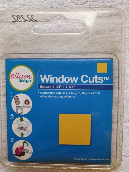 Ellison Design Window Cuts Stanzform Quadrat ca. 3,2 cm / square 1 1/4 " 22292