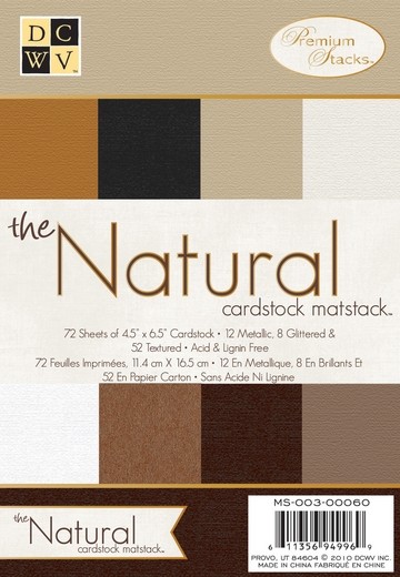 Papierblock Natural Cardstock 11,4 x 16,5 cm MS-003-00060