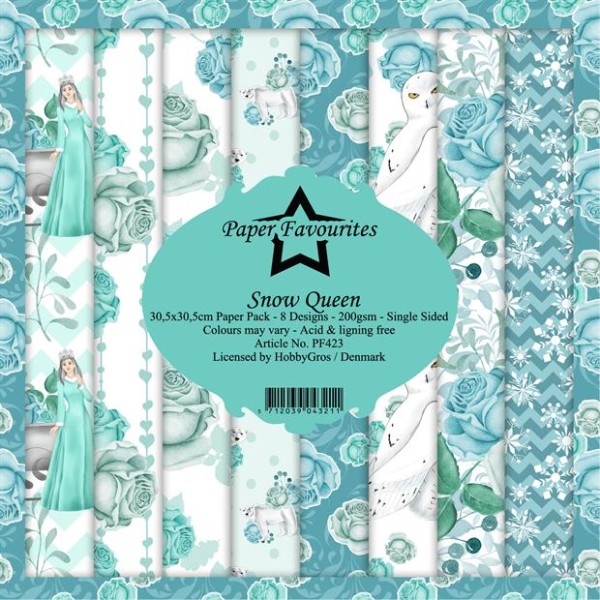 Paper Favourites Paperpad 12 " x 12 " SNOW QUEEN PF423