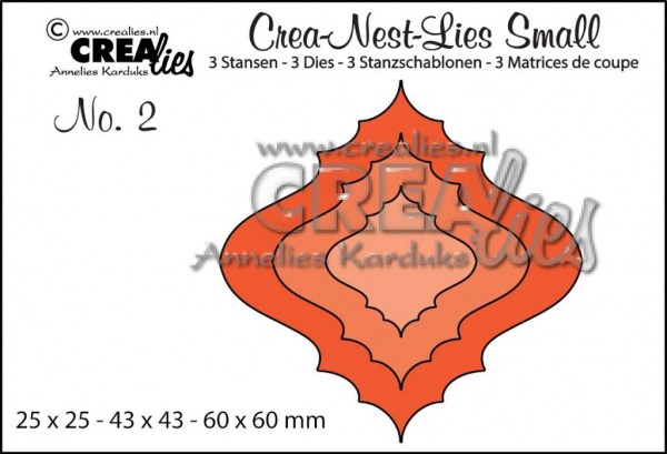 Crealies Crea-Nest-Lies Small Weihachtskugel 2 CLNestSm02