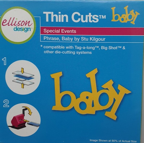 Ellison Design Stanzform Thin Cuts Wort " Baby " / phrase " baby " 22235