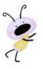 Bosskut Stanzform Insekt tanzend / dancing bug 0777