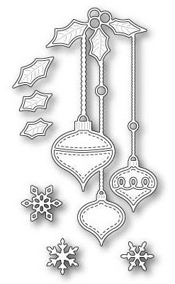 Memory Box Stanzform Weihnachtskugeln hängend / Newbury Ornament Vignette 99279