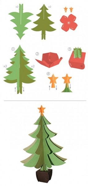 XCut Stanz-u. Prägeform Weihnachtsbaum 3-D / Build A Christmas Tree XCU 503214