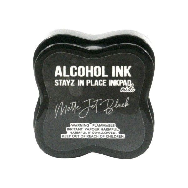 Couture Creations Stayz in Place Alcohol Ink Matte Jet Black Midi Pad CO728095