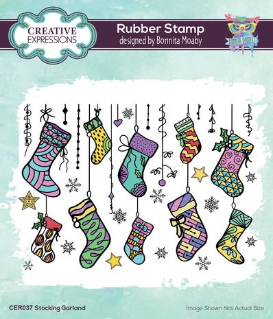 Creative Expressions Clingstempel STOCKING GARLAND CER037