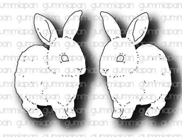 Gummiapan Stanzform Kaninchen / Kaniner D220237