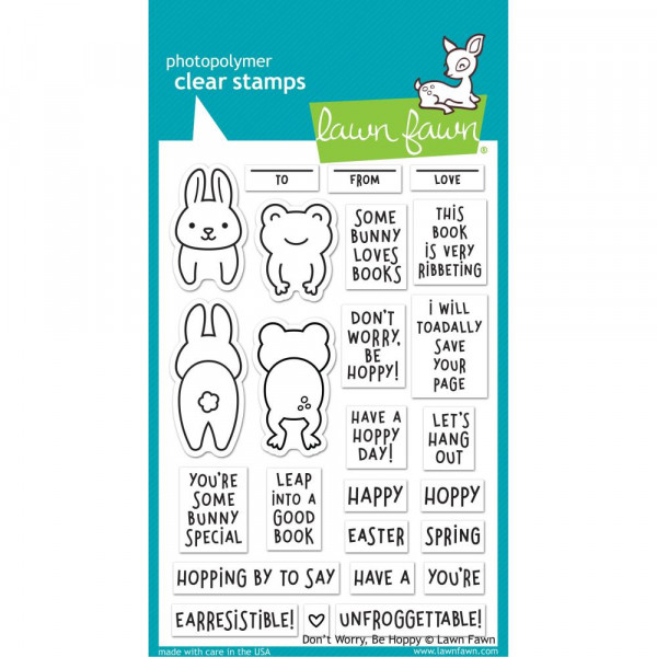 Lawn Fawn Clearstempel-Set Don' t Worry Be Hoppy LF2232