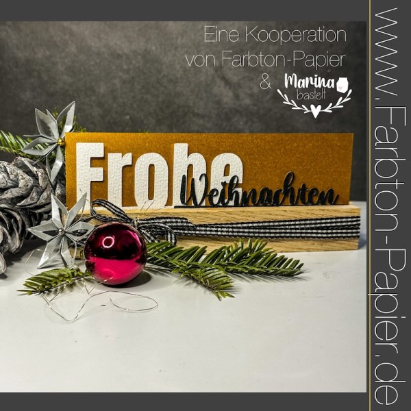 Farbton Stanzform ' Frohe Weihnachten ' D-PP-3D0110