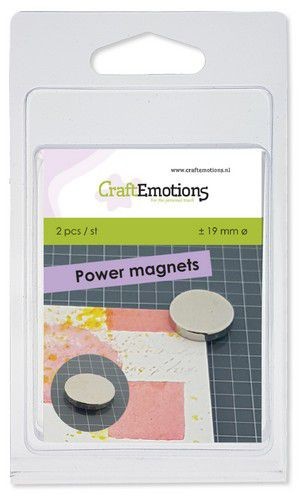 CraftEmotions 2 Powermagnete für magnetische Medienmatte ca 19mm 860503/1902