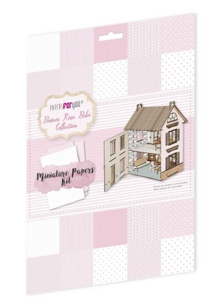 Papers For You A4 Paperpad Básicos Rosa Bebé Miniature Papers Kit PFY-11781