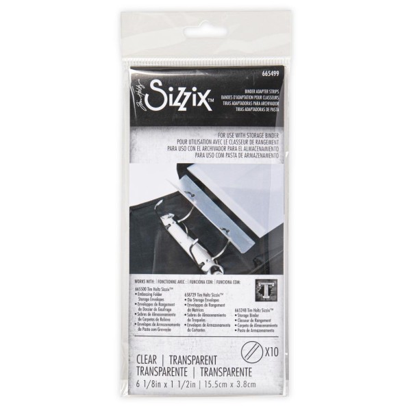 Sizzix Storage Accessory - Binder Adapter Strips ( 10 x ) by Tim Holtz 665499