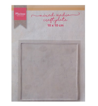 Marianne D Mixed Media Platte quadratisch 10 cm / Craft Plate LR0017