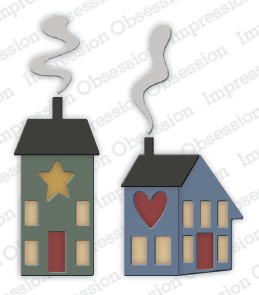 Impression Obsession Stanzform Häuser / Saltbox Houses DIE815-J