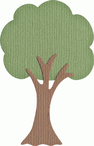 Quickutz Stanzform Baum schmal / tree tall ( 2 Stanzformen / Packung ) KS-0738