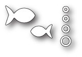 Poppystamps Stanzform Fisch / Bubble Fish 1510