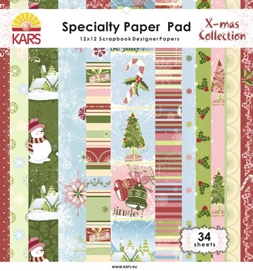 Kars Specialty Paper Pad X-Mas Collection 30,5 x 30,5 cm 980003/0001
