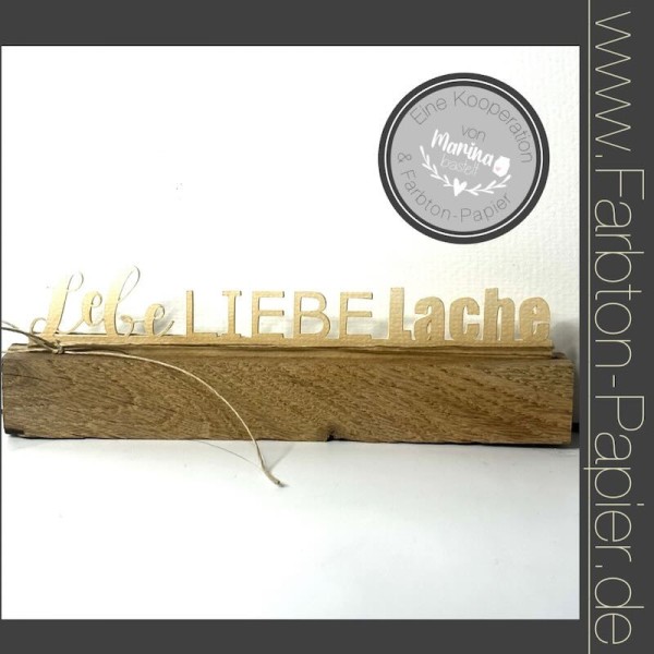 Farbton Stanzform ' Lebe, Liebe, Lache ' D-PP-3D0077