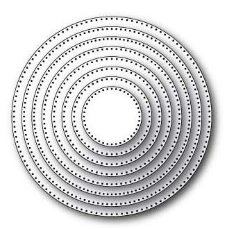 Memory Box Stanzform Kreise gepunktet / Pinpoint Circle Layers 30058