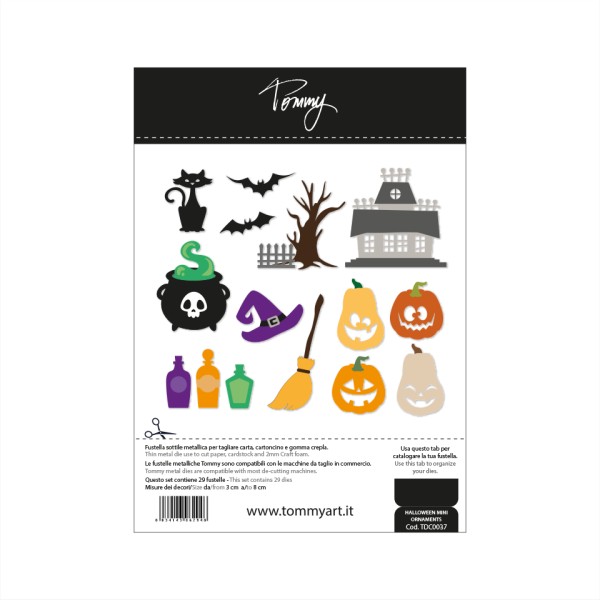 Tommy Art Stanzform Halloween Mini Ornaments TDC0037