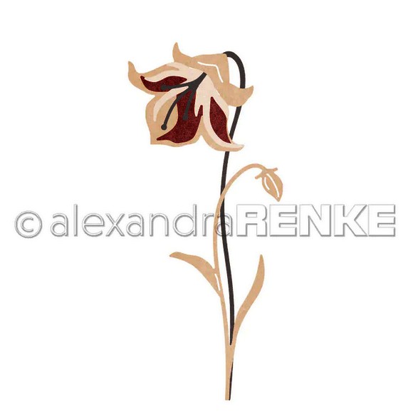 Alexandra Renke Stanzform ' Schichtblume 11 ' D-AR-FL0251