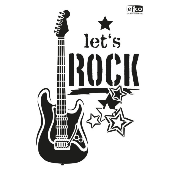 Efco Stencil A4 ' let' s ROCK ' 9320889