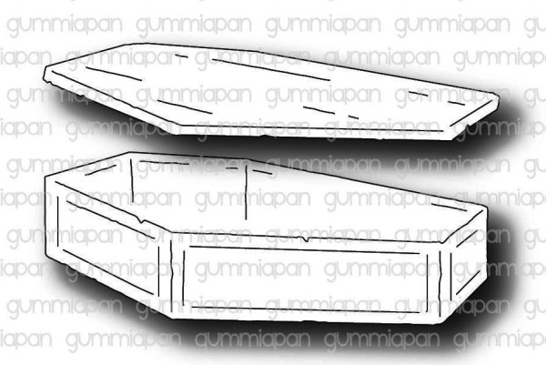 Gummiapan Stanzform Sarg klein / Liten Kista D230840