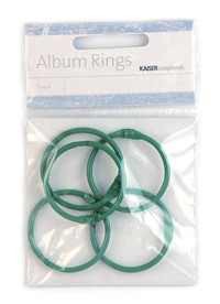 Kaisercraft Album Ringe / rings GRÜN / Green 3,5 cm M023