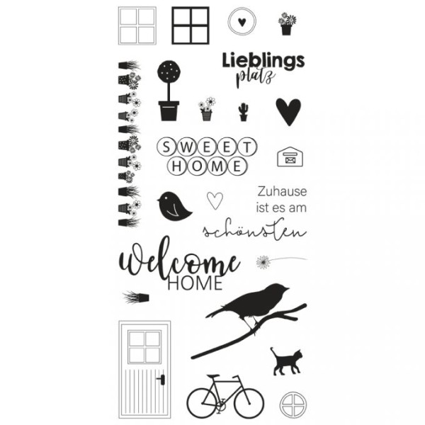 Rayher Clearstempel-Set WELCOME HOME 50-276-000