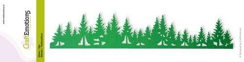 CraftEmotions Stanzform Kiefernwald / Pine Forest 115633/0711