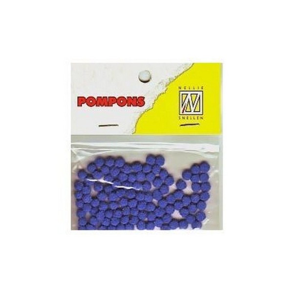 Nellie Mini Pompons / Pompon 3 mm ROYAL BLUE POM016