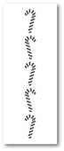 Poppystamps Stanzform Zuckerstangen / Candy Cane Stripes 1595